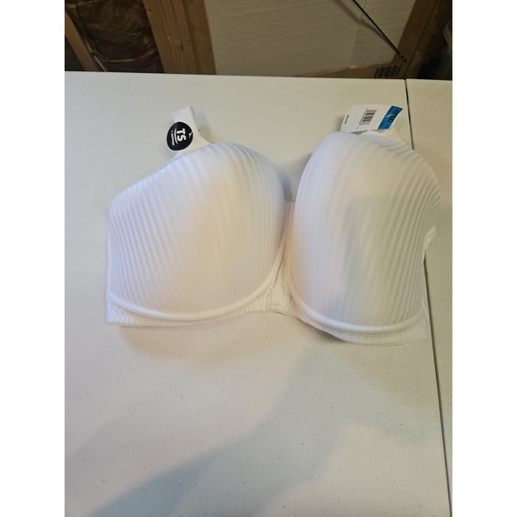 Playtex 42DDD White Padded Style 4707 NWT TruSupport No Underwire Adjustable - Picture 1 of 9